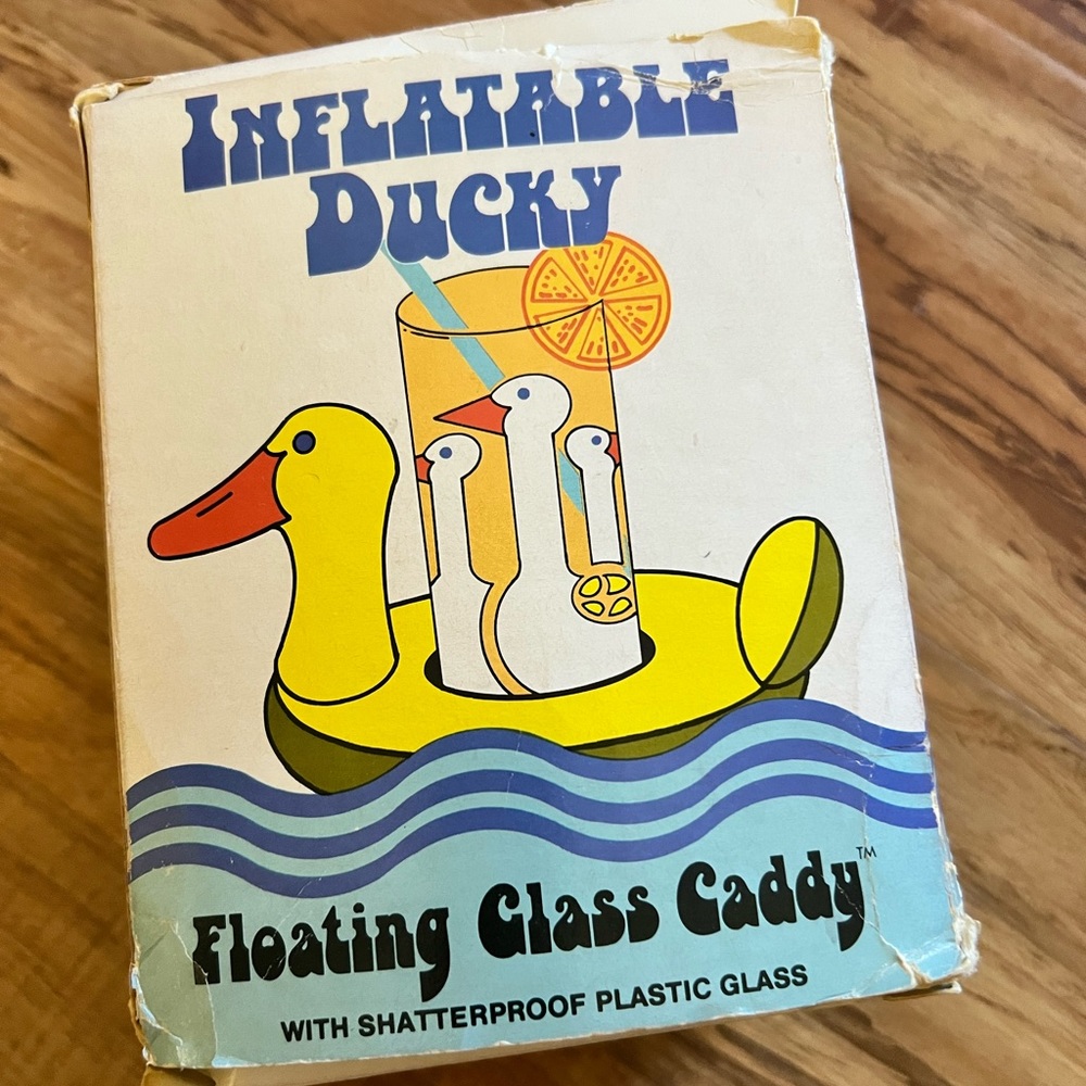 Stotter Inflatable Ducky Floating Glass Caddy